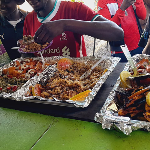 Vegan street food in Botswana