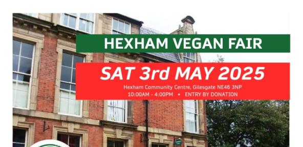 Hexham Vegan Fair - event banner