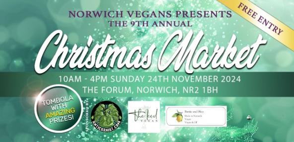 Norwich vegans christmas market graphic
