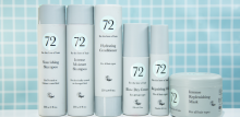 72 Hair range selection with a tiled background