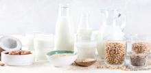 Variety of plant milks and ingredients
