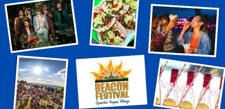 Beacon Festival Sparkle Vegan Village graphic