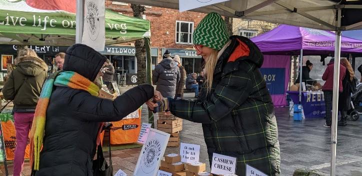 Salisbury vegan fair market stall photograph